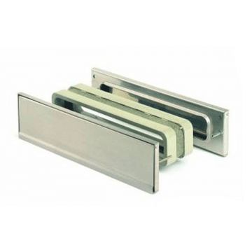 FD60 LETTERPLATE 312 X 60 MM FOR 52-57MM DOOR Polished Brass
