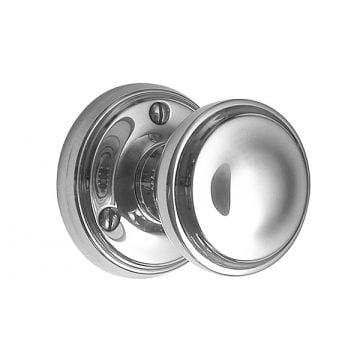 Constable Round Door Knob 50 mm on Face Fix Rose 