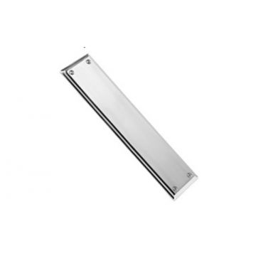 Stepped Finger Plate 285 x 67 mm Polished Chrome Plate