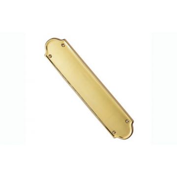 Finger Plate 305 x 64 mm Polished Brass Lacquered