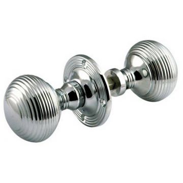 Queen Anne Rim Knobs Polished Chrome Plate
