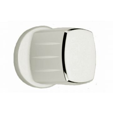 Rectangle Ribbed Knob on Round Roses 54mm