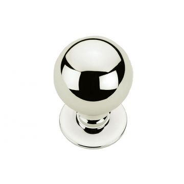 Ball Shape Mortice Knobs 55 mm with Plain Concealed Fix Roses 54 mm  Imitation Bronze Unlacquered