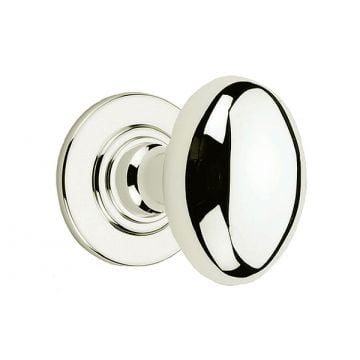Oval Mortice Knobs 60 mm with Stepped Curved Edge Concealed Fix Roses 54 mm