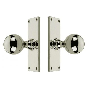 Ball Knobs 46 mm on Backplates 51 x 127 mm