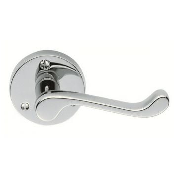 Scroll Lever Latch on Round Rose