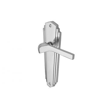Waldorf Deco Sprung Lever Latch 203 mm Polished Brass Lacquered