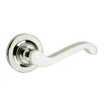 Scroll Lever 530 Latch Concealed Round Rose 54mm Polished Chrome Plate