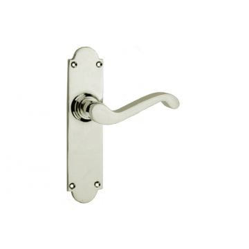Scroll Lever 530 Latch Medium Plate Polished Brass Lacquered