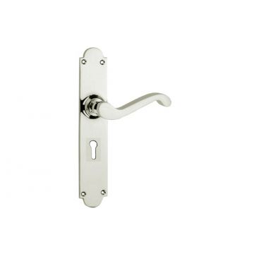 Scroll Lever 530 Lock Long Plate Polished Chrome Plate