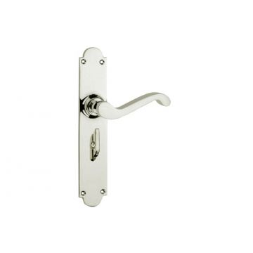 Scroll Lever 530 Privacy Turn Long Plate Polished Chrome Plate