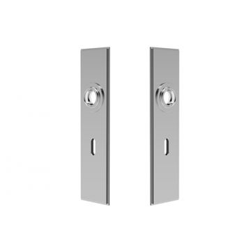 Profile Lock Backplates Concealed Fix 50 x 200mm Satin Nickel Plate