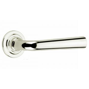 Conical Lever Door Handle Concealed Round Edge Rose 44mm Dia.