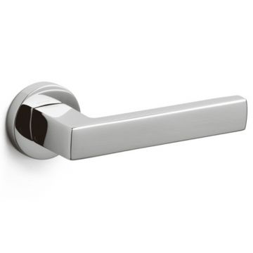 Planet Round Rose Lever Polished Chrome Plate