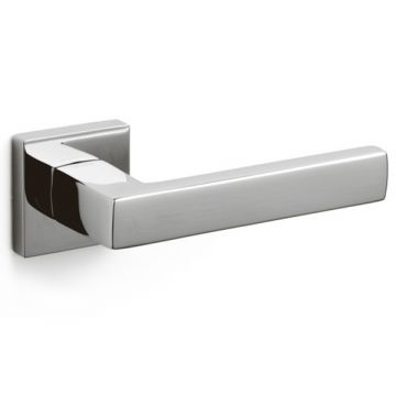 Planet Q Square Rose Lever Polished Chrome Plate