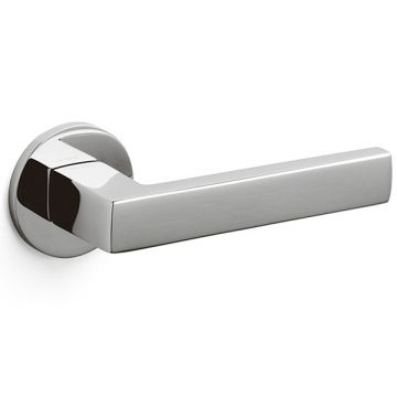 Planet B Round Rose Lever Super Satin Stainless Steel