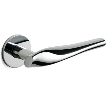 Marilyn Round Rose Lever Satin Chrome Plate
