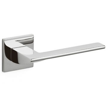 Trend Square Rose Lever Satin Stainless Finish