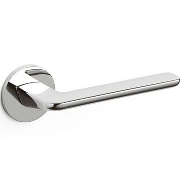 Marbella Round Rose Lever Satin Stainless Finish