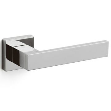 Diana Square Rose Lever Satin Stainless Finish