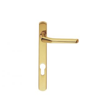 Straight Lever Reversible 92 mm Centres Polished Brass Lacquered