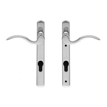Scroll Lever Right Hand 92 mm Centres Polished Chrome Plate