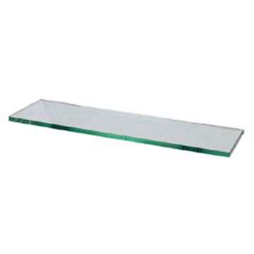 6 mm Clear Glass Shelf 457 x 125 mm Standard finish