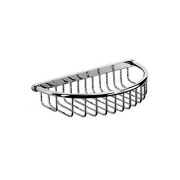 Lift Off Corner Basket 212mm with Concealed Fixings Polished Nickel Plate