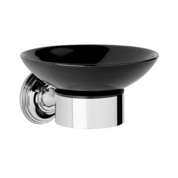 Style Moderne Black Ceramic Soap Dish