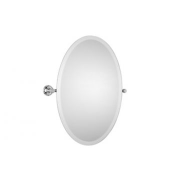 Style Moderne Oval Tilting Mirror 762mm 