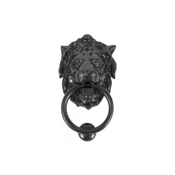 Albion Lions Head Door Knocker Black 230 mm