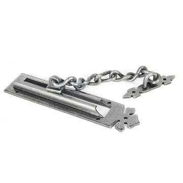 Albion Security Door Chain Pewter Patina 177 mm x 41 mm