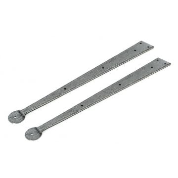 Albion Hinge Fronts Pewter Patina (Pair)