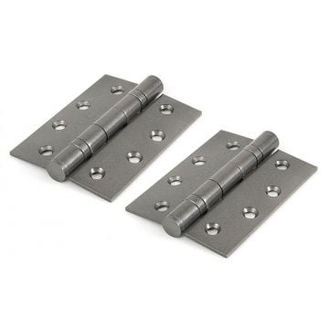 Albion Ball Bearing Hinges Pewter Patina 102 mm x 76 mm (Pair)
