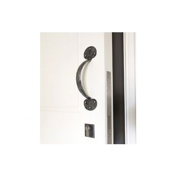 Albion Penny End Pull Handle Pewter Patina 152 mm Pewter Patina Finish