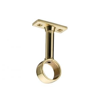 Quality Rail Centre Support 51 x 19 mm  Polished Brass Unlacquered