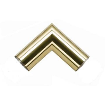 51 mm x 90 Degree Mitred Elbow Brushed Antique Brass Unlacquered