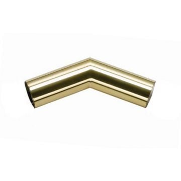 51 mm x 135 Degree Mitred Elbow Brushed Antique Brass Unlacquered