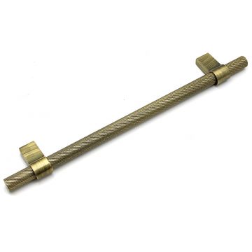 Knurled Cabinet Pull Handle 257 mm Satin Stainless Finish