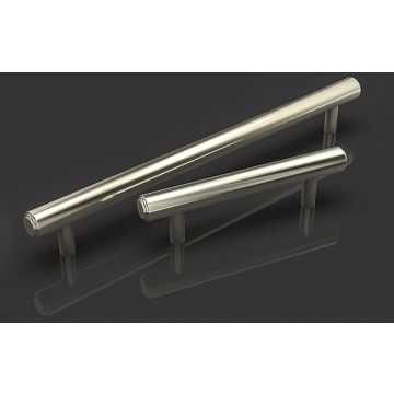 Ginglain Cabinet Handle 120 mm Polished Brass Waxed