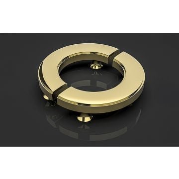 Morien Cabinet Handle 75 x 38 mm Polished Brass Waxed