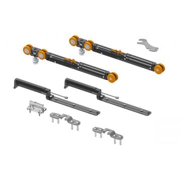 Saheco SF-P70 Single Door Fitting Set Max.70 kg with Two Soft Close Standard finish