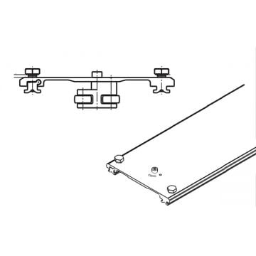 Hawa Concepta Double Connecting Bracket for Wood 900 mm 