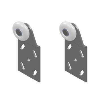 Twin 100 Additional Outer Door Leaf Hangers Standard finish