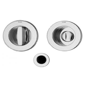Inset Privacy Turn & Release with Finger Pull Satin Chrome Plate