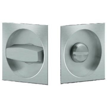 Inset Privacy Turn & Release with Lock for 40-50 mm Door Satin Brass Finish