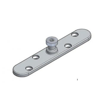 Soltaire 120 Concealed Floor or Door Guide Satin Stainless Steel