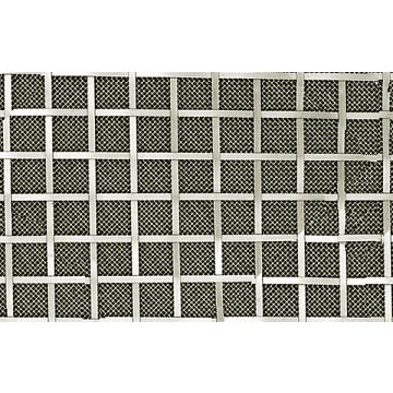 Woven Grille 3 mm Plain Wire 13 mm Square Weave Fine Backing Mesh Stainless Steel Satin Stainless Steel