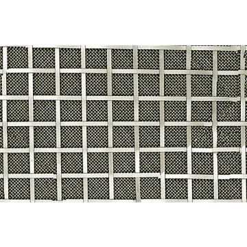 Woven Grille 3 mm Plain Wire 13 mm Square Weave Fine Backing Mesh Stainless Steel