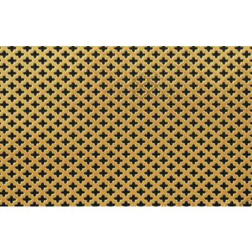 Small Club Perforated Grille - Brass Polished Brass Lacquered